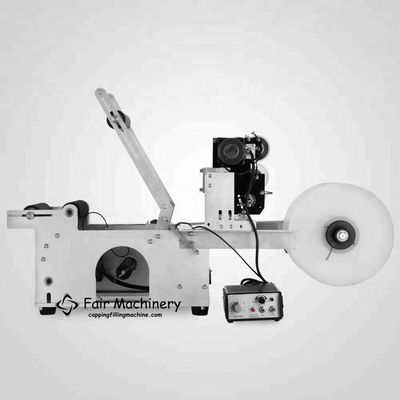 20PCS/min Round Bottle Labelling Machine , 0.75KW 28KG Label Batch Coding Machine