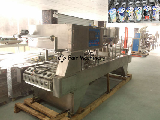 60HZ 5400BPH Automatic Cup Filling Sealing Machine For Milk Tea 9KW