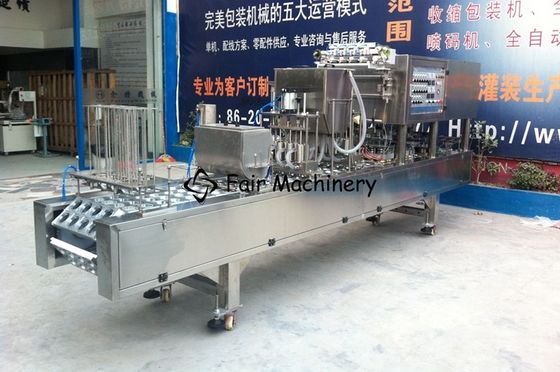 8KW SS316 Cup Filling Sealing Machine 6 Cups For Granule 5400B/H