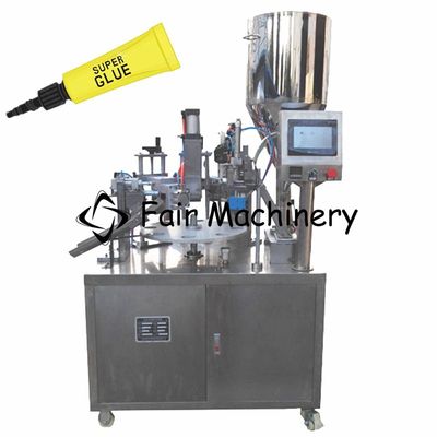 SGS CE 450ml Tube Filling Sealing Machine Semi Auto Super Glue 0.2CBM/min