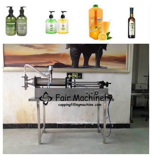 GMP 0.1m3/min Shampoo Filling Machine Horizontal For Liquid Paste 5000ml
