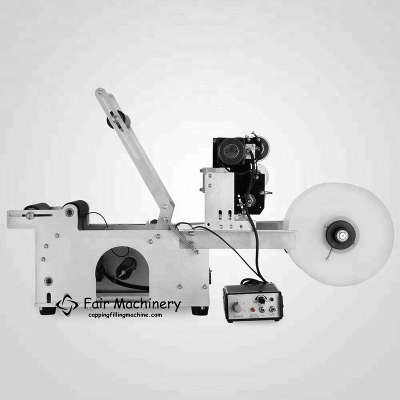 20PCS/min Round Bottle Labelling Machine , 0.75KW 28KG Label Batch Coding Machine