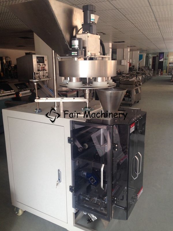 0.04mm Film PLC FFS Packaging Machine , 5BPM Gusset Pouch Packing Machine