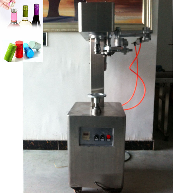 SGS SS304 Wine Bottle Screw Capping Machine Oral Liquid For Bottle Caps 1.5KW